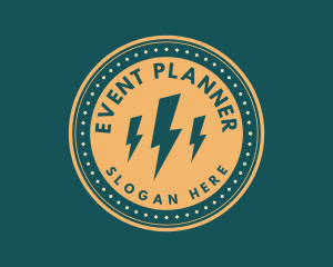 Flash - Retro Power Electric Energy logo design