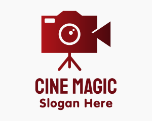 Film - Red Film Camera logo design