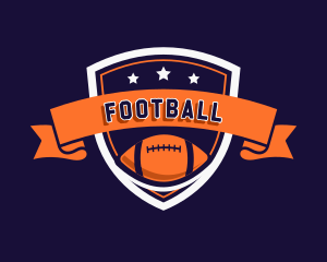 Football Sports Shield League logo design