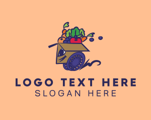 Fast Delivery - Express Healthy Food Delivery logo design