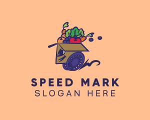 Express Healthy Food Delivery logo design