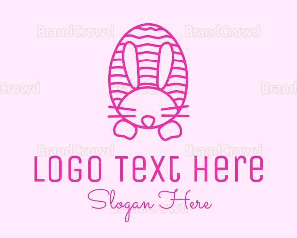 Pink  Easter Bunny Logo