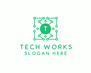 Tech Circuit Network logo design