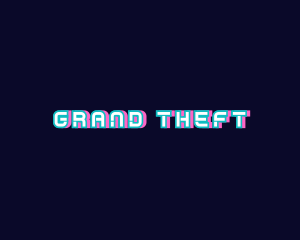 Shop - Digital Cyber Glitch logo design