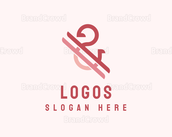 Modern Ampersand Business Logo