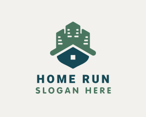 Home Roof Apartment  logo design