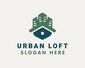 Loft - Home Roof Apartment logo design