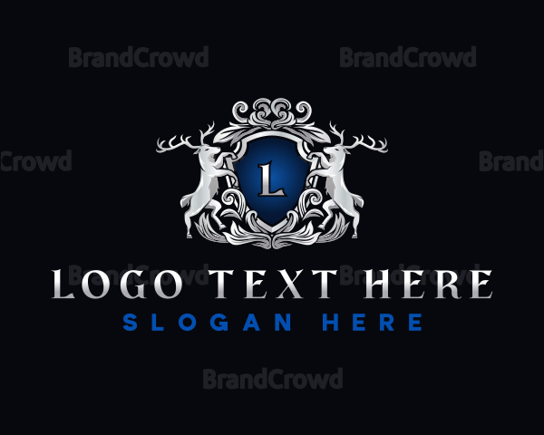 Luxury Ornamental Deer Logo