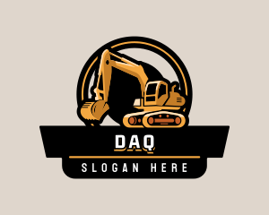 Gear - Excavator Construction Digger logo design