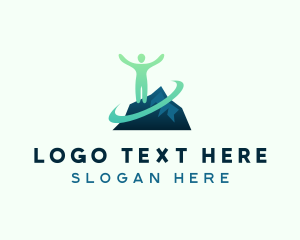 Highest - Leader Success Mountain logo design