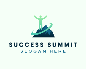 Leader Success Mountain logo design