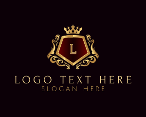 Elegant - Premium Crown Shield logo design
