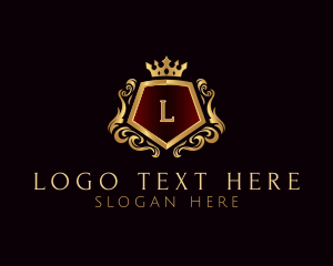 Premium - Premium Crown Shield logo design