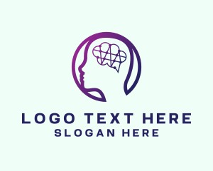 Neurologist - Mental Health Research logo design