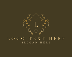 Premium Floral Jewelry logo design