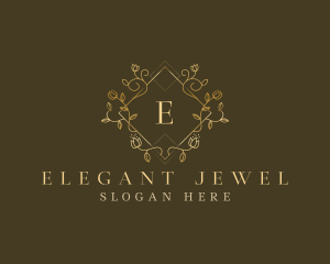 Premium Floral Jewelry logo design