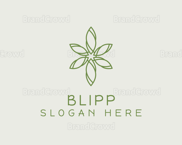 Green Garden Flower Logo