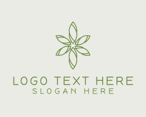 Herbal - Green Garden Flower logo design
