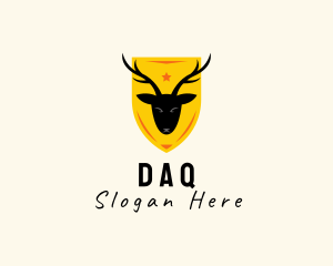 Deer Hunting Shield Logo
