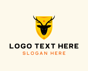 Hunt - Deer Hunting Shield logo design