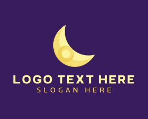 Bright - Bright Crescent Moon logo design