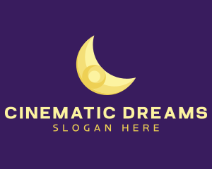 Bright Crescent Moon logo design