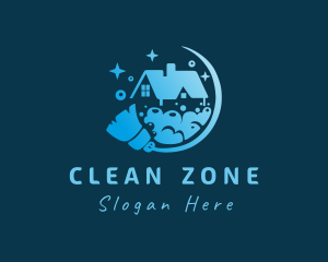 Sanitary - Sanitary Broom Housekeeping logo design