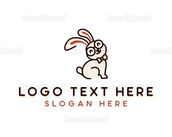 Bunny Rabbit Eyeglasses Logo