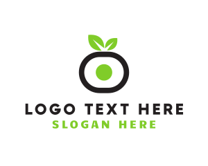 Japanese Food - Vegan Maki Leaf logo design