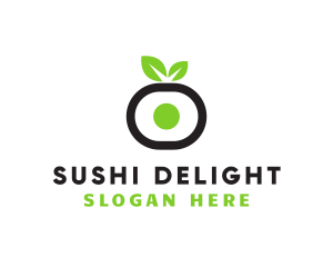 Vegan Maki Leaf logo design