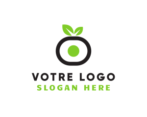 Sushi - Vegan Maki Leaf logo design