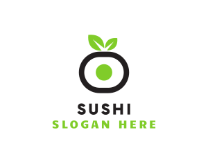 Vegan Maki Leaf logo design