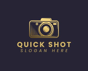 Shot - Camera Lens Photography logo design