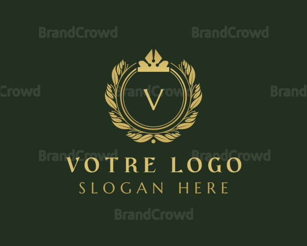 Royal Shield Wreath Boutique Logo