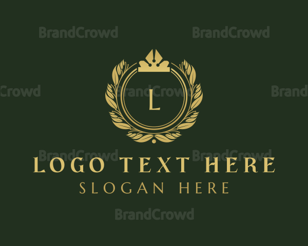 Royal Shield Wreath Boutique Logo