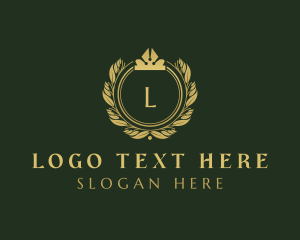 Royal - Royal Shield Wreath Boutique logo design