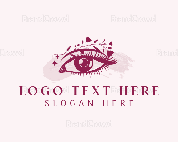 Eye Beauty Floral Logo