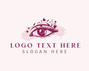 Skincare - Eye Beauty Floral logo design
