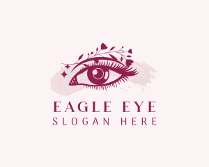 Eye Beauty Floral logo design