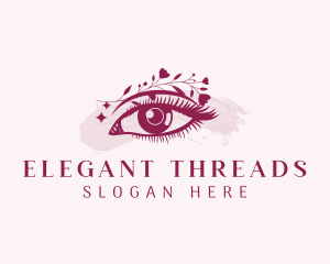 Eye Beauty Floral logo design