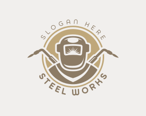 Steel Welder Machinist logo design