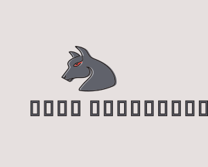 Mascot - Dark Scary Wolf logo design