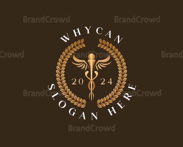 Medical Caduceus Health Logo