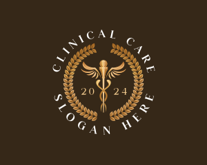 Medical Caduceus Health logo design