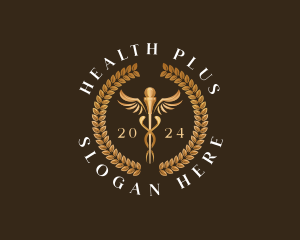 Medical Caduceus Health logo design