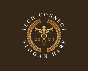 Treatment - Medical Caduceus Health logo design