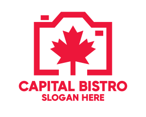 Ottawa - Maple Leaf Camera logo design