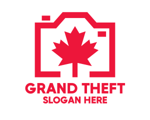 Canada - Maple Leaf Camera logo design