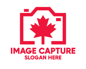 Capture - Maple Leaf Camera logo design