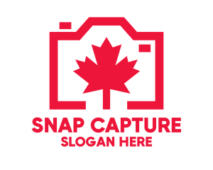 Capture - Maple Leaf Camera logo design